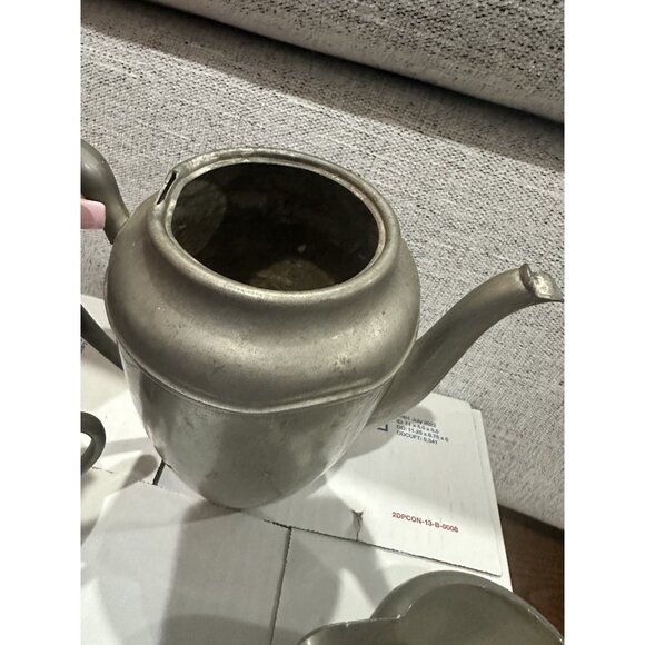 Colonial Pewter 3 piece coffee set - Picture 8 of 9